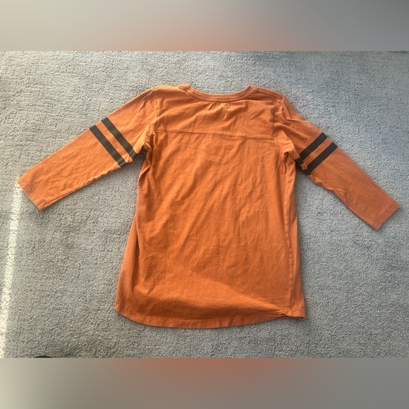 Hurley Orange 3/4 Sleeve Logo Tee | Surf Skate Casual Shirt | Size S - Picture 7 of 8